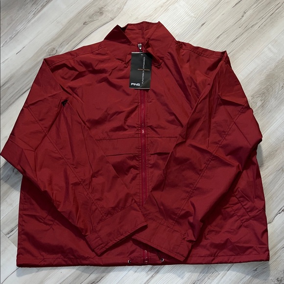Ping Red Men's Windbreaker Jacket - Picture 1 of 5